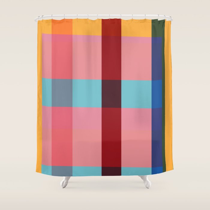 geometric abstract 263 Shower Curtain Gallery Image 1