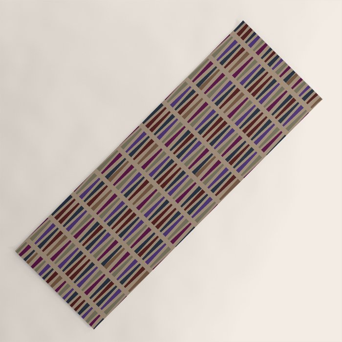 Geometric Fall Hues Yoga Mat Gallery Image 1