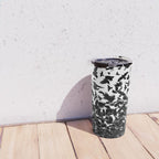 Raven Crow Flying Birds Abstract Goth Halloween Pattern Travel Mug Gallery Image 4