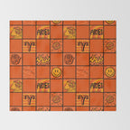 Aries Checkered Print Throw Blanket Gallery Image 2