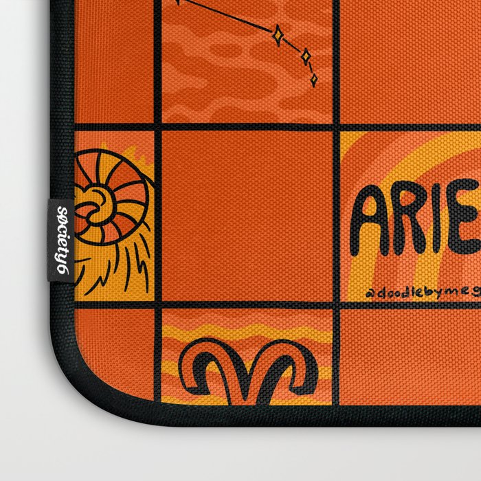 Aries Checkered Print Laptop Sleeve Gallery Image 3