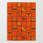 Aries Checkered Print Poster Gallery Image 4