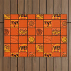 Aries Checkered Print Outdoor Rug Gallery Image 1
