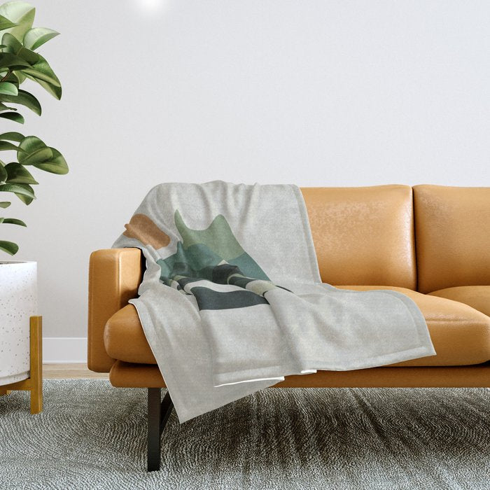 Cat Landscape 122 Throw Blanket Gallery Image 1