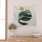 Cat Landscape 122 Wall Tapestry Gallery Image 2