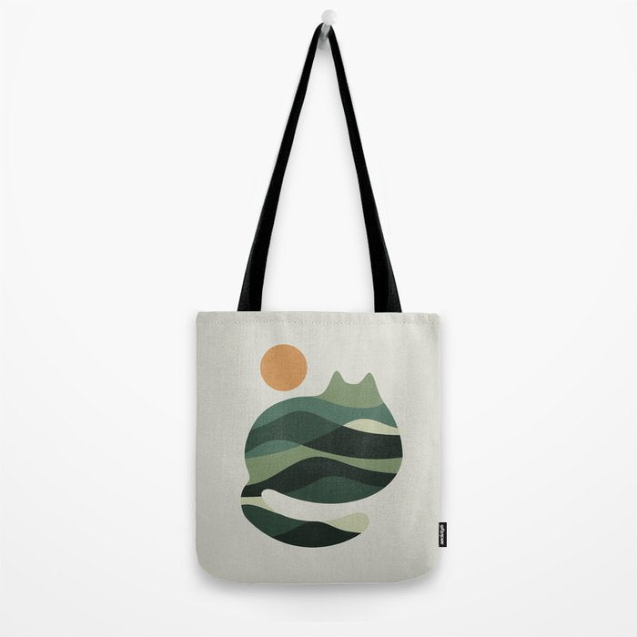 Cat Landscape 122 Tote Bag Gallery Image 2