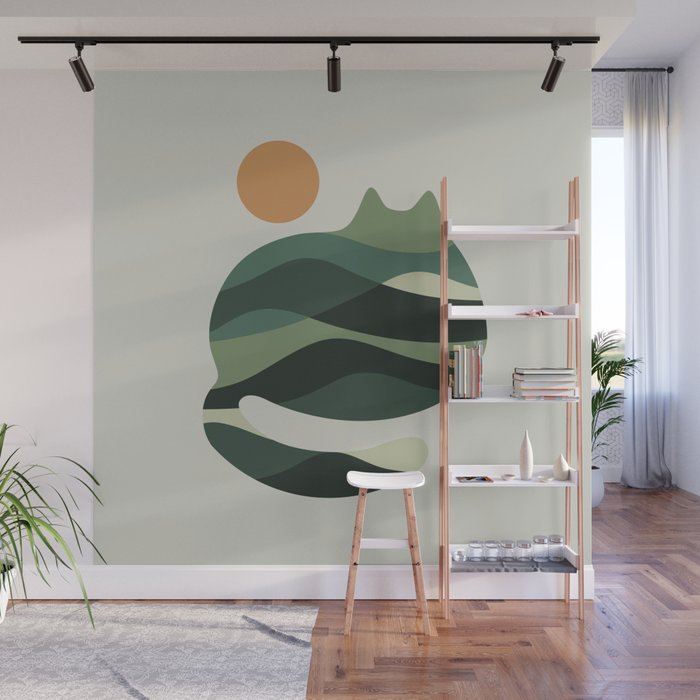 Cat Landscape 122 Wall Mural Gallery Image 1