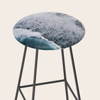 Waves from above on a Black Sand Beach Stool Gallery Image 2