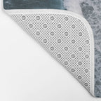Waves from above on a Black Sand Beach Bath Mat Gallery Image 2