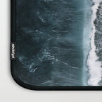 Waves from above on a Black Sand Beach Laptop Sleeve Gallery Image 3