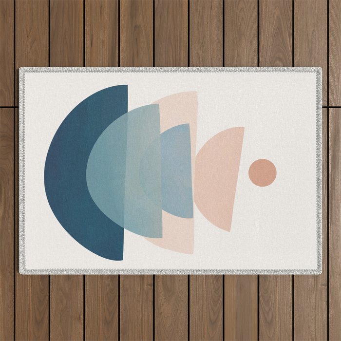 Abstract Minimal Shapes 31 Outdoor Rug Gallery Image 1