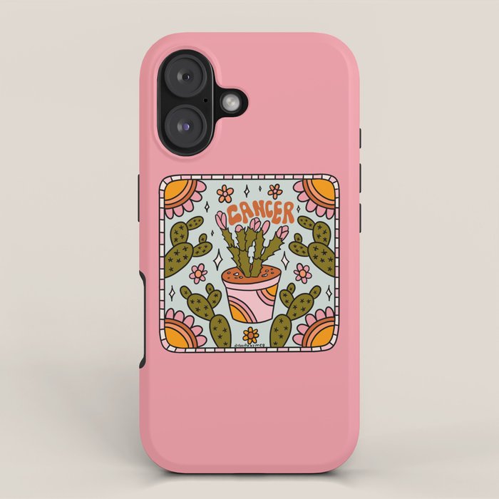 Cancer Zodiac Cactus iPhone Case Gallery Image 1
