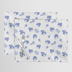 Light blue japanese pattern Placemat Gallery Image 1