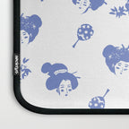 Light blue japanese pattern Laptop Sleeve Gallery Image 3