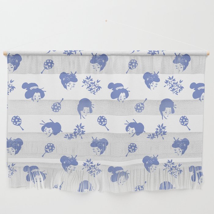 Light blue japanese pattern Wall Hanging Gallery Image 1