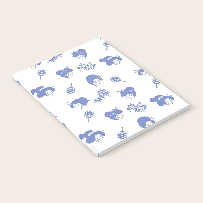 Light blue japanese pattern Notebook Gallery Image 2