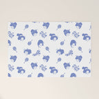 Light blue japanese pattern Welcome Mat Gallery Image 1