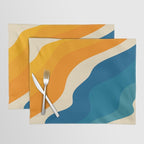 Minimalist abstract waves Placemat Gallery Image 1