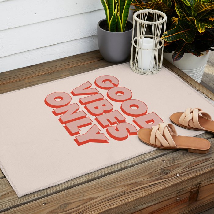 Good Vibes Only Outdoor Rug Gallery Image 2