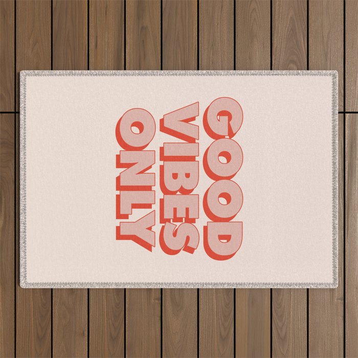 Good Vibes Only Outdoor Rug Gallery Image 1