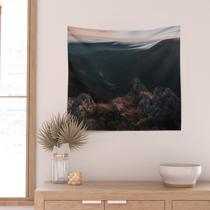 Evening Mood - Landscape and Nature Photography Wall Tapestry Gallery Image 2