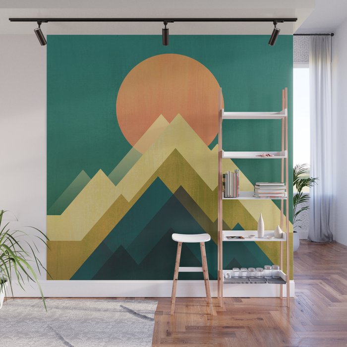 Gold Peak Wall Mural Gallery Image 1