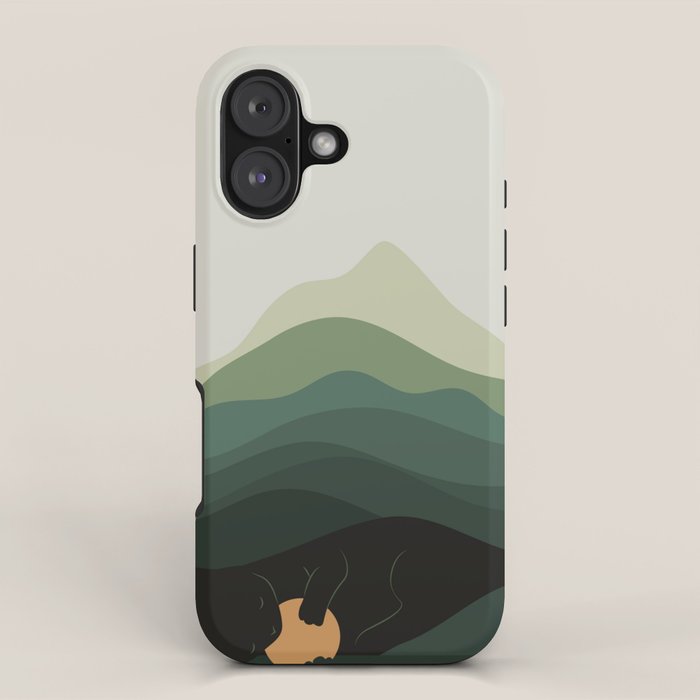 Cat Landscape 8B: Where does the Sun go? iPhone Case Gallery Image 1