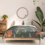 Dancing Tiger (Forest Green) Comforter Gallery Image 3