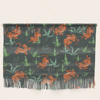 Dancing Tiger (Forest Green) Wall Hanging Gallery Image 1