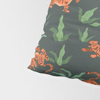 Dancing Tiger (Forest Green) Pillow Sham Gallery Image 4