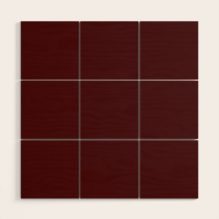 Simply Maroon Red Wood Wall Art Gallery Image 1