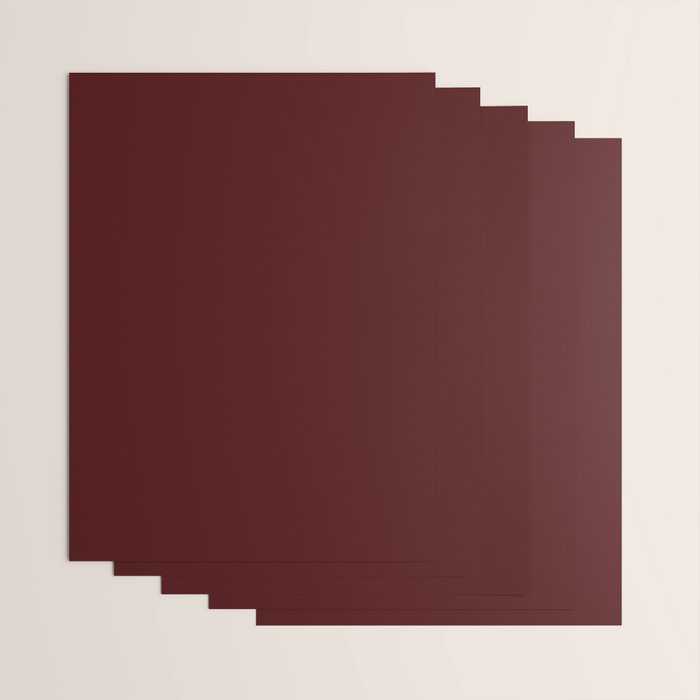 Simply Maroon Red Wrapping Paper Gallery Image 3