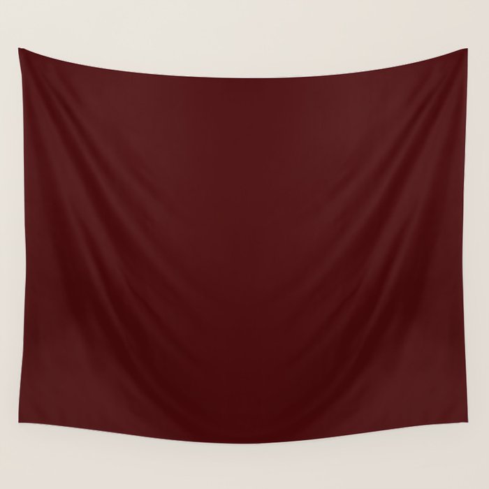 Simply Maroon Red Wall Tapestry Gallery Image 4