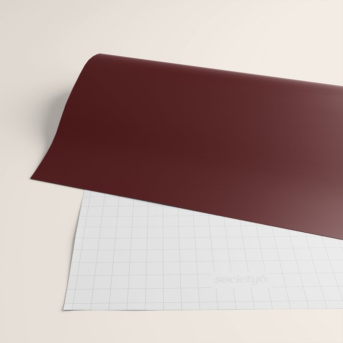 Simply Maroon Red Wrapping Paper Gallery Image 2