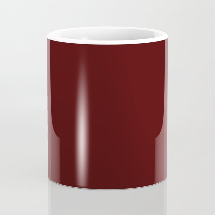 Simply Maroon Red Coffee Mug Gallery Image 4