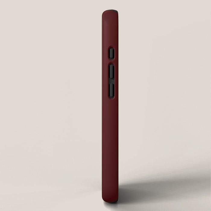 Simply Maroon Red iPhone Case Gallery Image 2