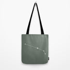 Aries Zodiac Star Constellation Line Art Sage Tote Bag Gallery Image 2