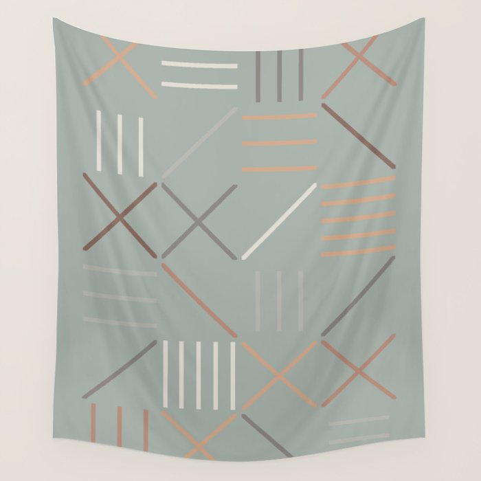 Geometric Shapes 08 Wall Tapestry Gallery Image 1