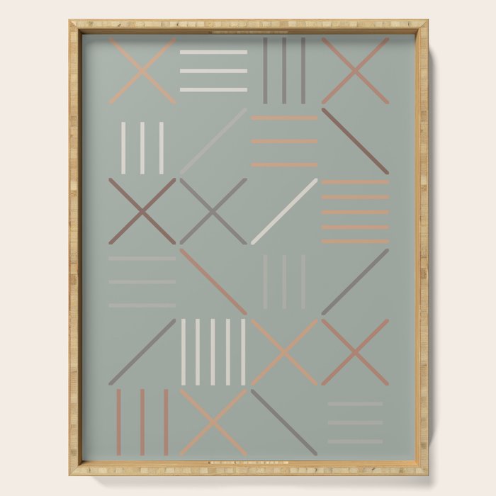 Geometric Shapes 08 Serving Tray Gallery Image 1