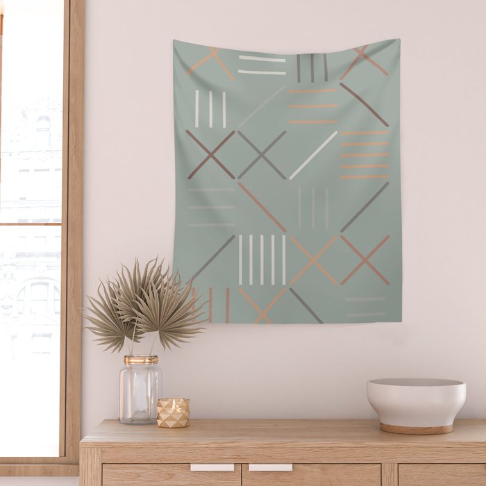 Geometric Shapes 08 Wall Tapestry Gallery Image 2