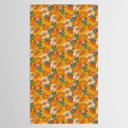 70s Retro Floral Tablecloth Gallery Image 2