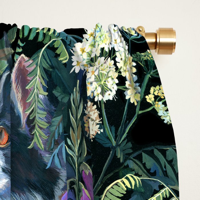 Cats Flower Garden Window Curtain Gallery Image 2