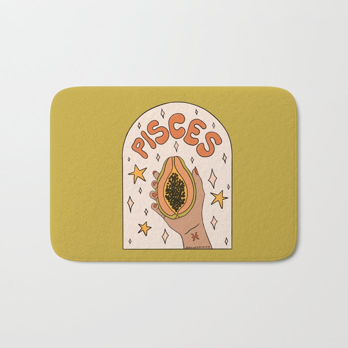 Pisces Papaya Bath Mat Gallery Image 1