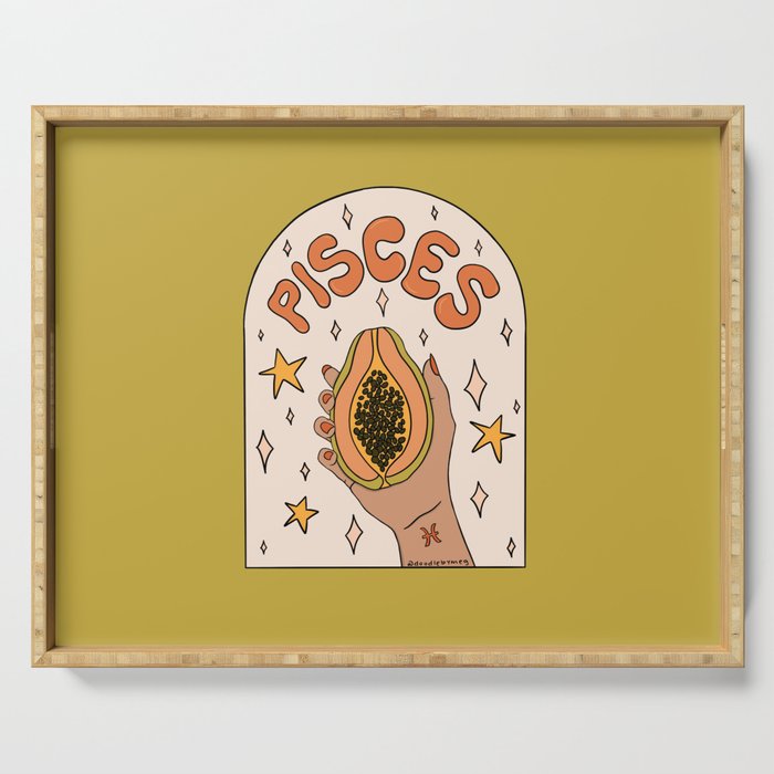 Pisces Papaya Serving Tray Gallery Image 1