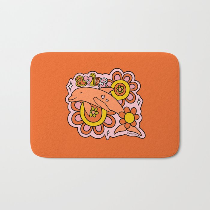 Aries Dolphins Bath Mat Gallery Image 1