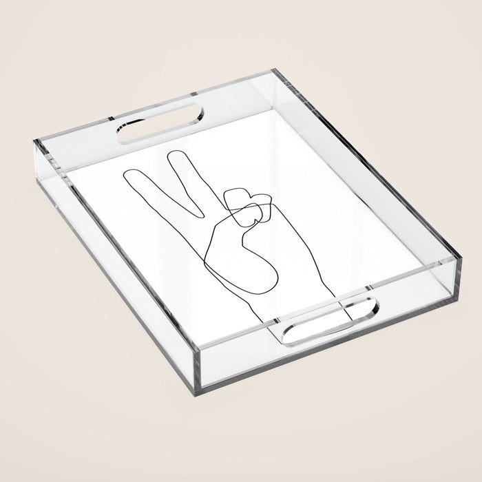 Peace Acrylic Tray Gallery Image 1