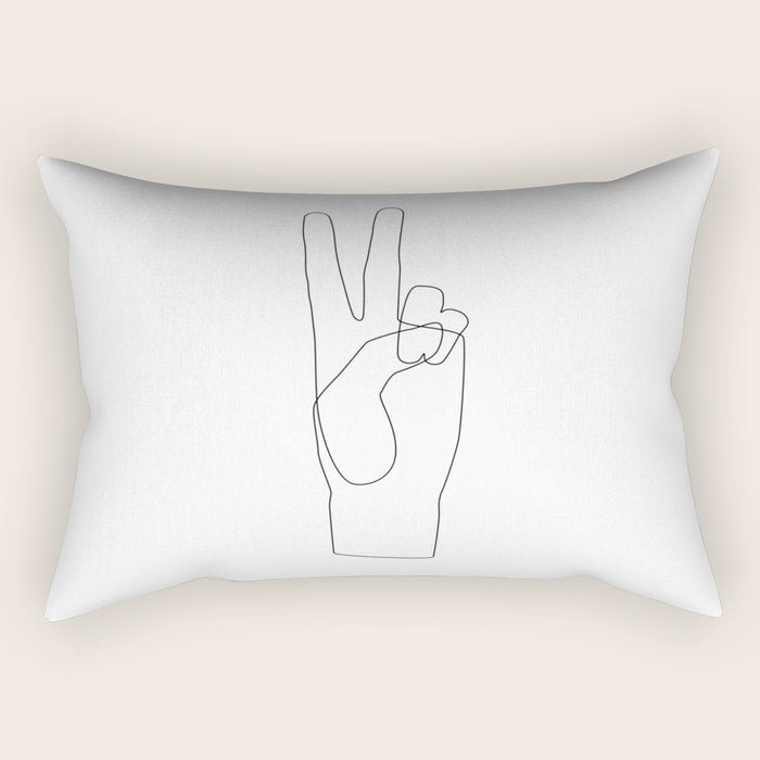Peace Rectangular Pillow Gallery Image 2