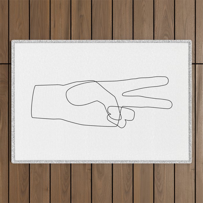 Peace Outdoor Rug Gallery Image 1