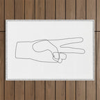 Peace Outdoor Rug Gallery Image 1