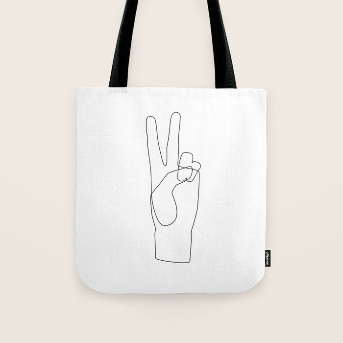 Peace Tote Bag Gallery Image 1